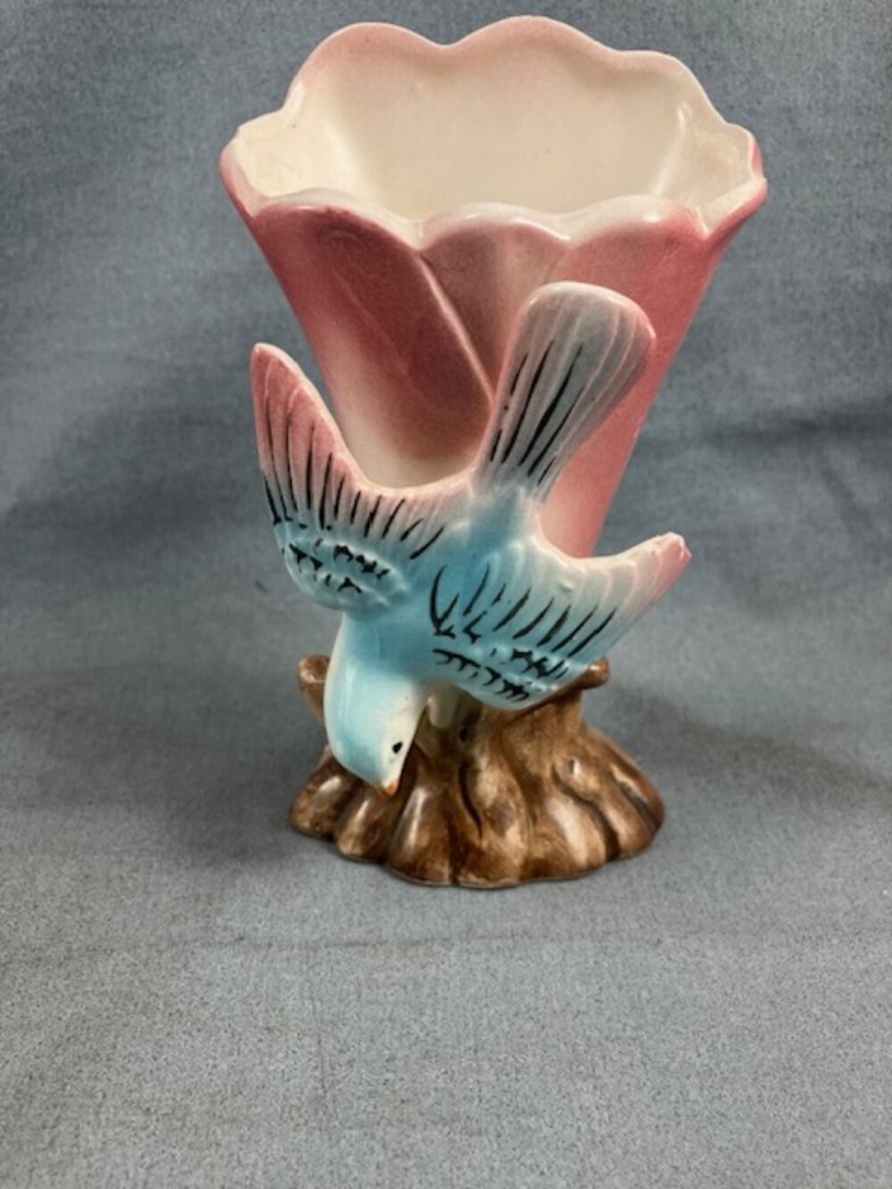 Vintage Pocket Vase Bluebird 4.5" tall